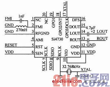 Si4730提供了3種控制方式：2線模式(兼容I2C總線)、SPI模式、3線模式-深圳鼎紀PCB