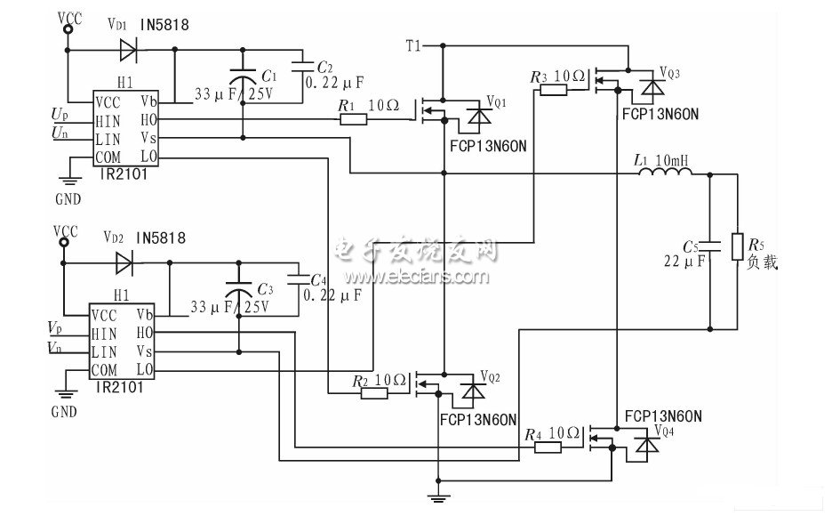 同時上管采用外部自舉電容上電-深圳鼎紀PCB