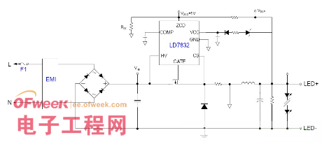 一款小功率LED驅(qū)動電源電路設計