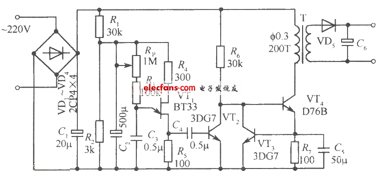 他激開關(guān)穩(wěn)壓電源原理及電路圖